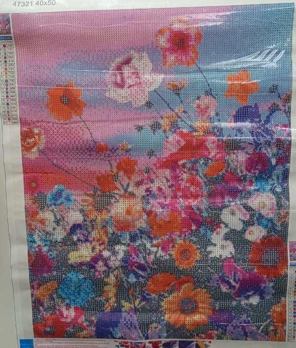 Producto - Diamond painting flores 40x50cm