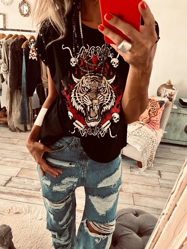 Producto - Remera adelfa negra