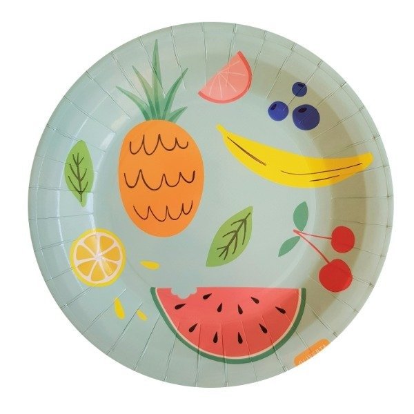 Producto - Platos Polipapel Frutas x 10 unidades