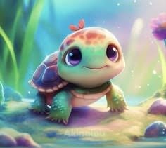 Producto - DIAMOND PAINTING 20X30 TORTUGUITA BELLA