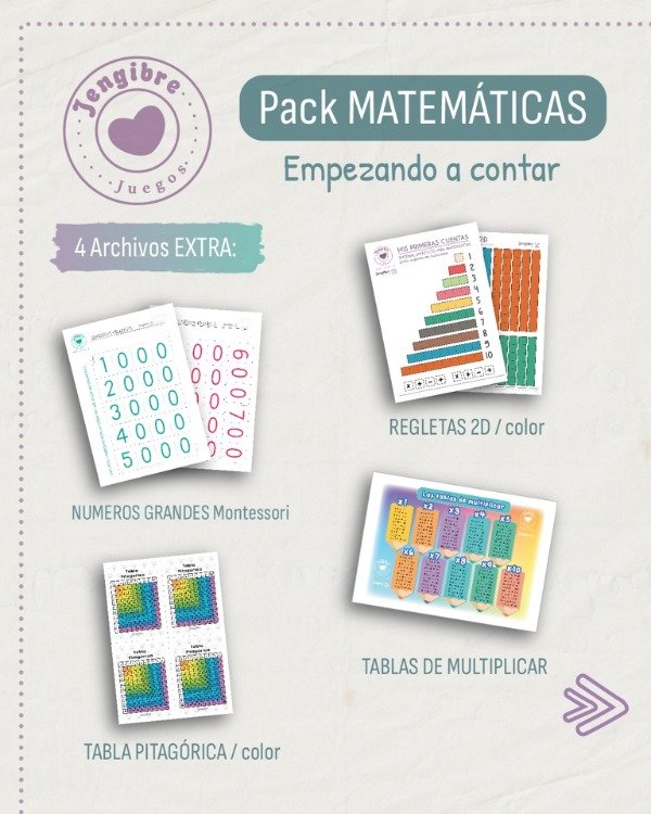 Producto - Pack Matemáticas - Mis primeros números - 4