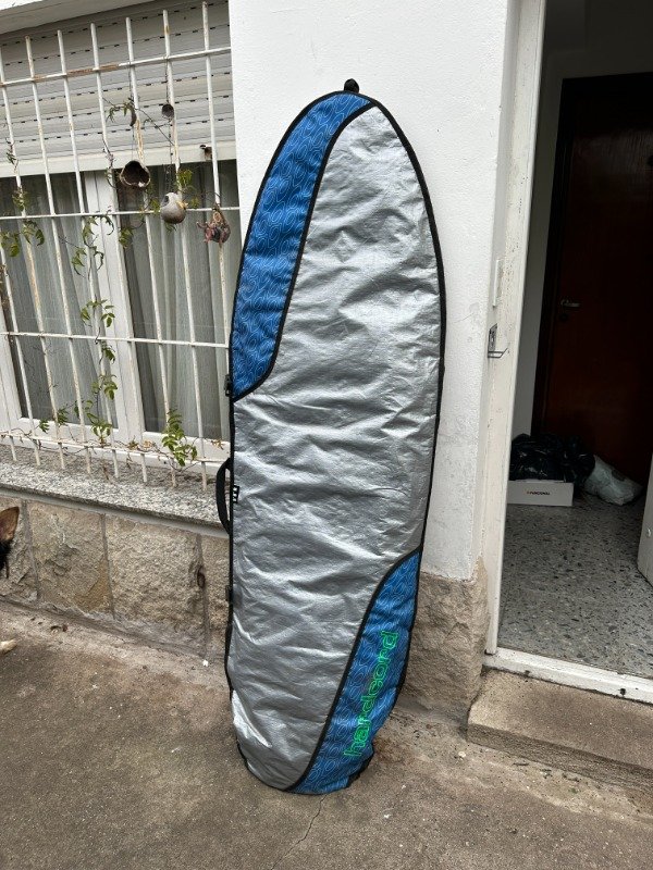 Producto - TABLA DE SURF 5" 11" x 19" x 2" 1/2 CON FUNDA QUILLAS Y PITA #12179