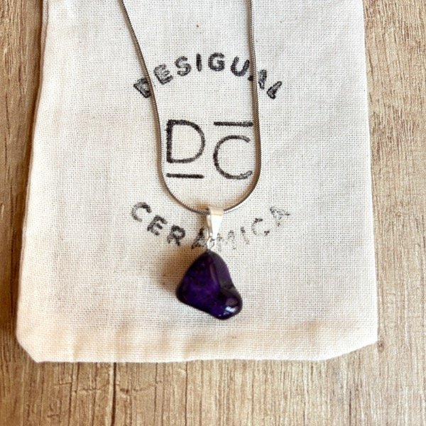 Producto - collar Ágata morada