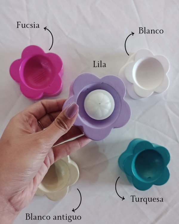 Producto - Porta vela Flor