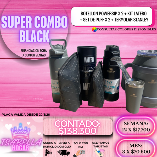Producto - COMBO BLACK