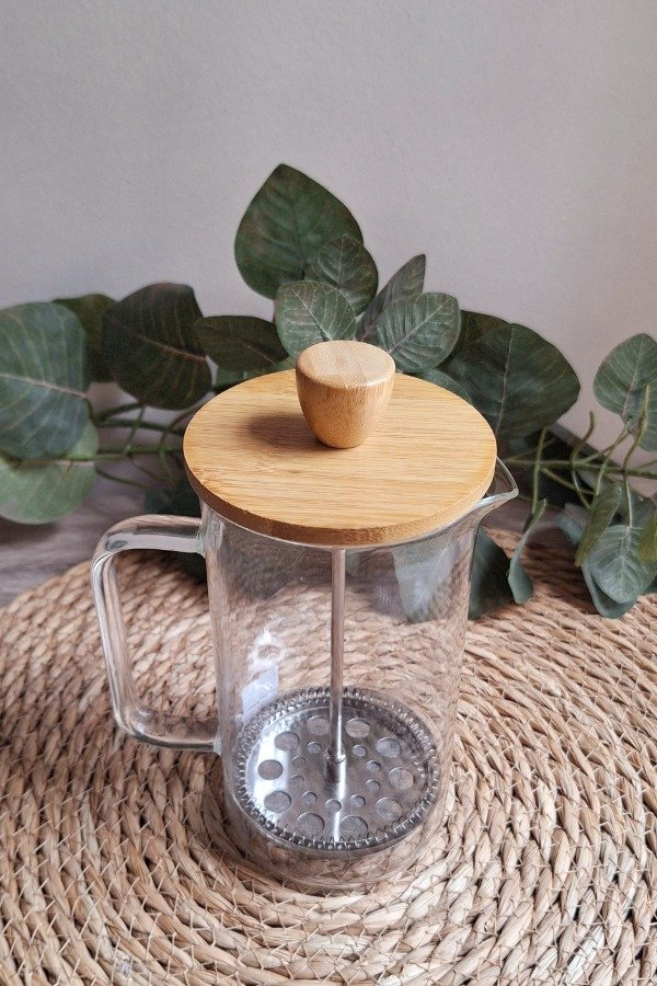Producto - CAFETERA CON EMBOLO TAPA BAMBOO 600 ML - 1