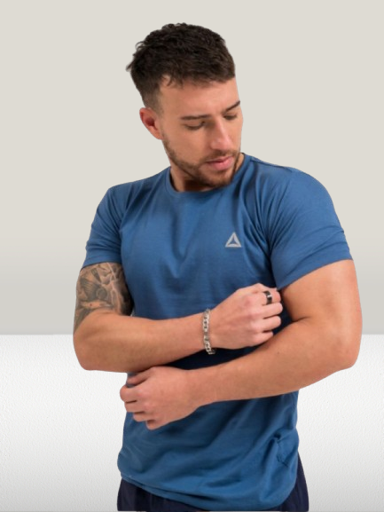 Producto - Remera de algodón plus size azulino