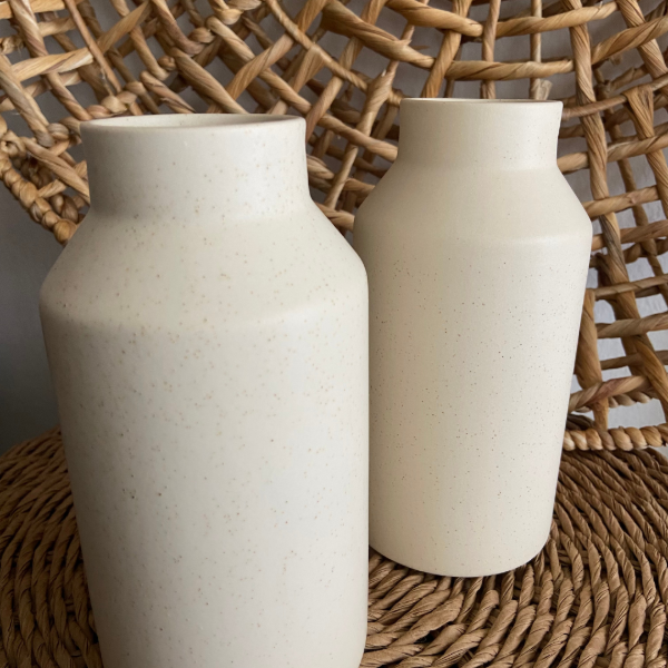 Producto - JARRÓN CERAMICA JASPEADO ALTO 9x18,5