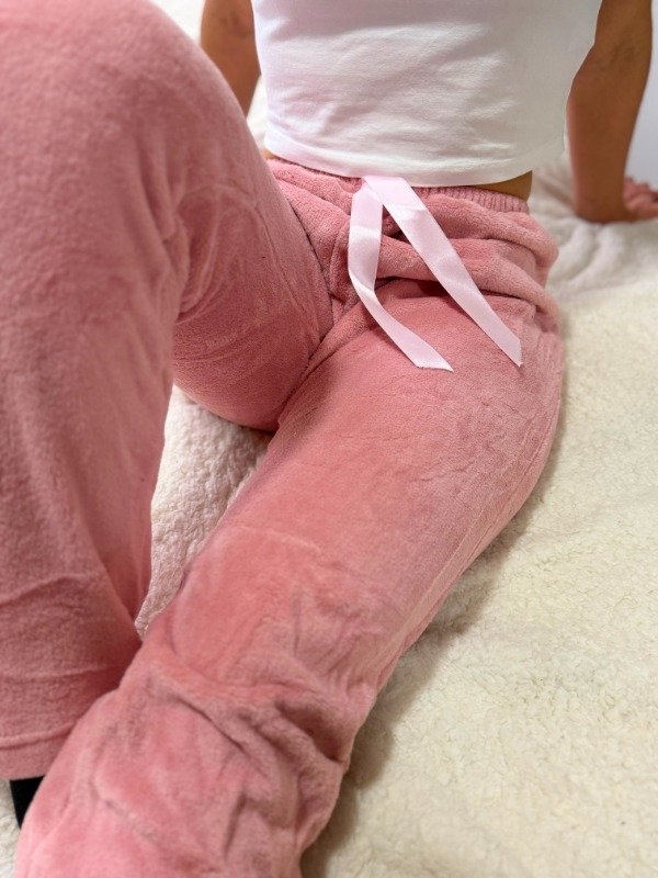 Producto - Pantalón polar soft rosa (L)