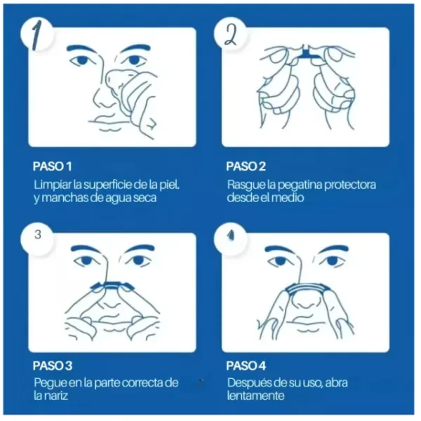 Producto - TIRAS NASALES X30 RESPIRA MEJOR ANTI RONQUIDOS RUIDO MEJORA SALUD - 4
