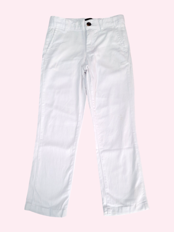 Producto - Pantalon blanco liviano Place 6 años