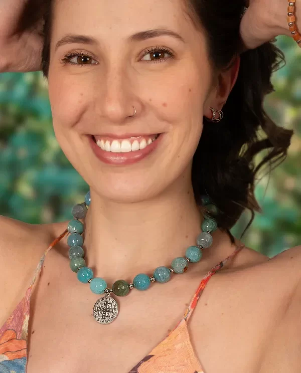 Producto - Collar Acero Zaida (Aqua)
