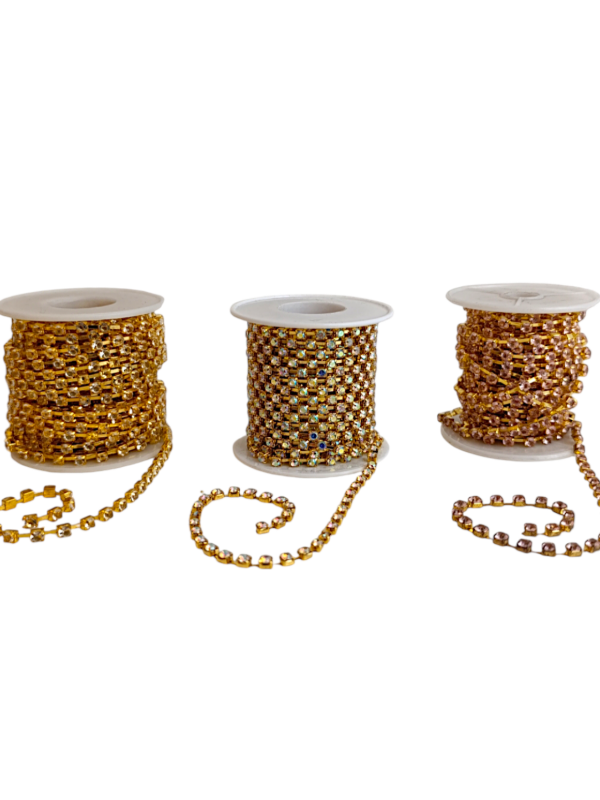 Producto - TIRA DE STRASS DORADO