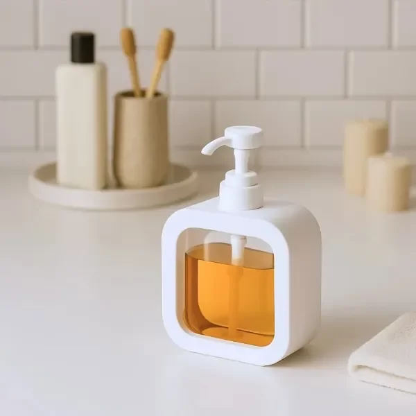 Producto - DISPENSER CUADRADO VISOR BLANCO