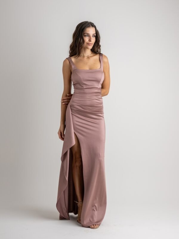 Producto - Vestido Largo al cuerpo Rosa Palo