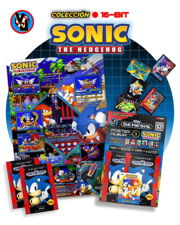Producto - Poster-Album / SEGA Genesis Vol.1 Sonic junto a Videojueguista