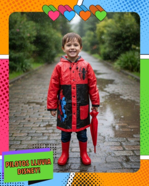 Producto - Piloto de lluvia Spiderman