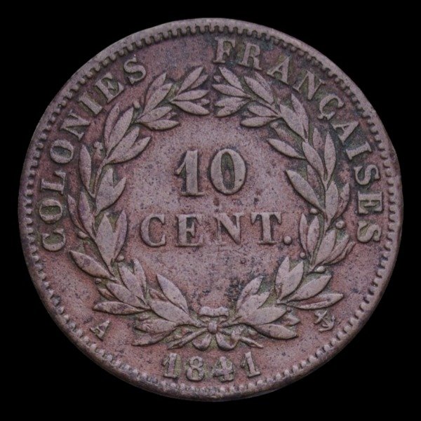 Producto - Colonias Francesas (1841) 10 Cent - KM#13