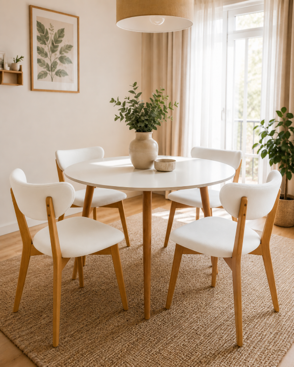 Producto - MESA COMEDOR NORDICA CON SILLAS