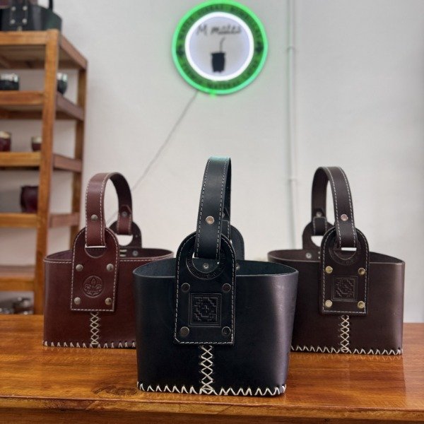Producto - Canasta matera clásica de cuero