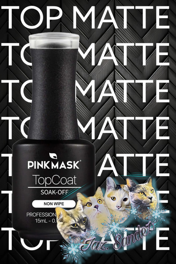 Producto - TOP COAT MATTE PINK MASK 15ML