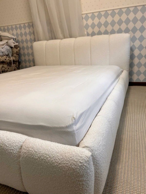 Producto - Base de Cama + Respaldo Tapizado en Bouclé - 2