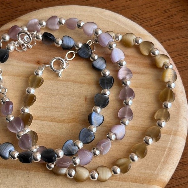 Producto - Pulsera Ojo de Gato Azulina (Plata 900)