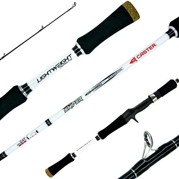 Producto - Caña CASTER Sniper 1.80m Bait Casting Grafito 8-16 Lb 7-21g