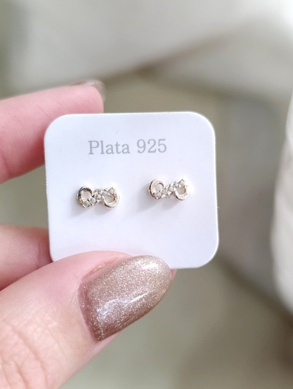 Producto - Infinito de plata mini con cubics - 0