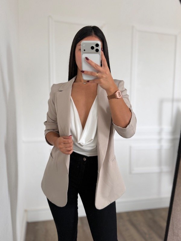 Producto - Blazer Sastrero Gris talle 1