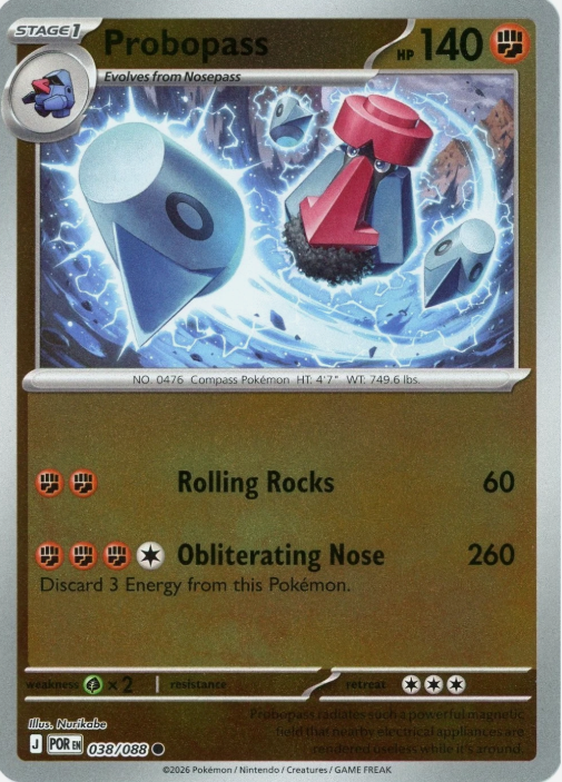 Producto - Probopass (038/088) - Reverse Holo - [Mega Evolution: Perfect Order]