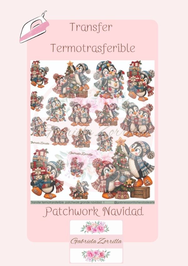 Producto - Patchwork Transfer Termotransferible Navidad 1