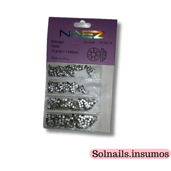 Producto - Strass plateado Naez