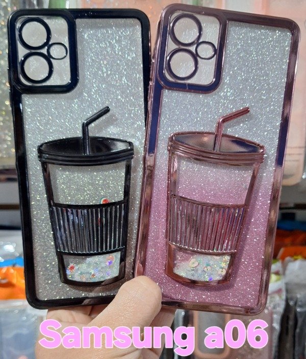 Producto - Fundas con diseño vaso. Samsung a06