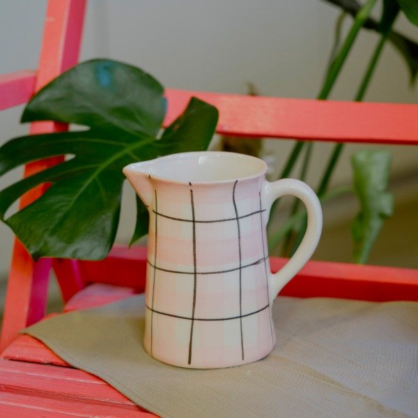 Producto - Jarra cuadrille rosa