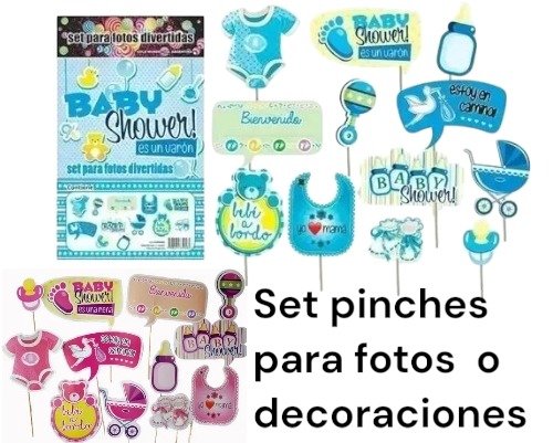 Producto - Pinche photo props baby shower nene o nena