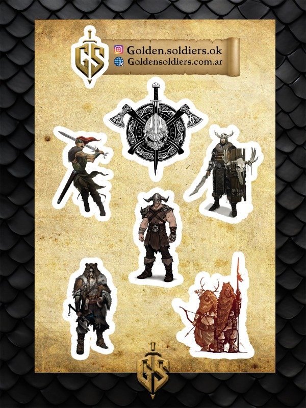 Producto - Stickers premium Vikings Mod 4