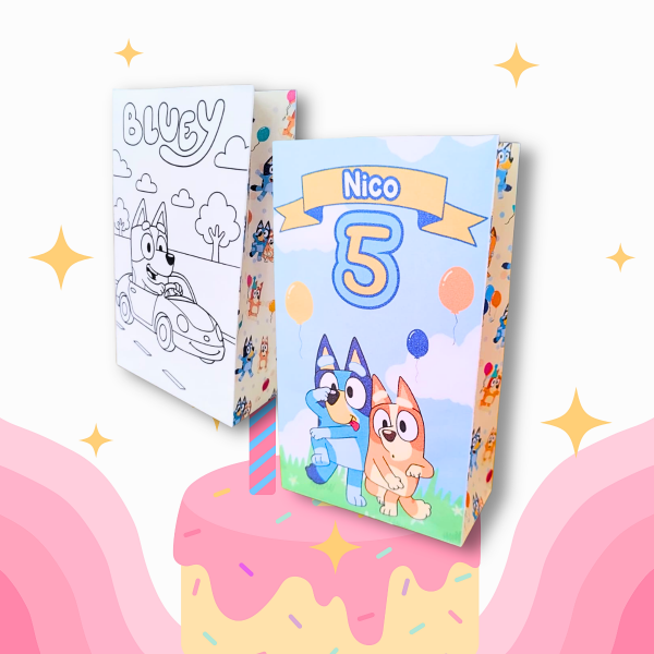Producto - Pack de 10 bolsitas golosinera para cumpleaños.