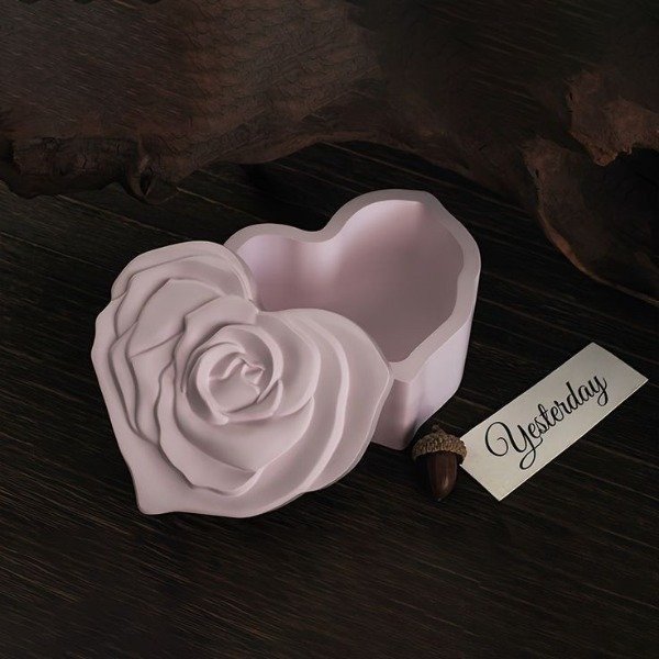 Producto - Molde alhajero corazon rosas - 3