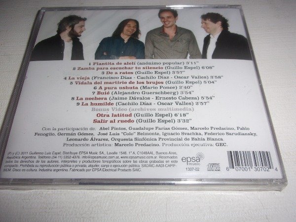 Producto - CD GUILLO ESPEL CUARTETO A OTRO LUGAR  NUEVO F11 JAZZ FOLKLORE - 1