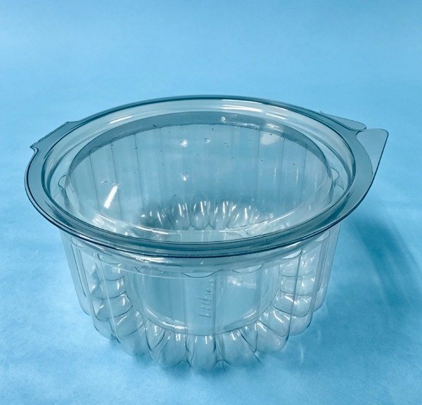 Producto - POTE TAPA BISASGRA RAYAS -350 ML
