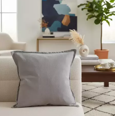 Producto - Almohadon tusor gris perla 50x50cm