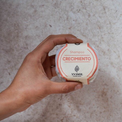 Producto - Shampoo Sólido Crecimiento - 85 Gr - Anasol