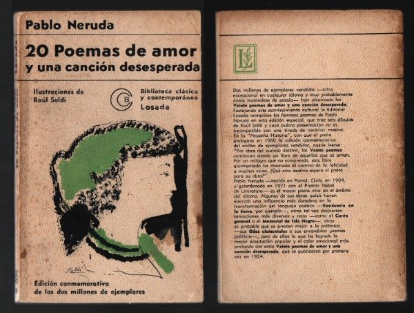 Producto - 20 poemas de amor y una canción desesperada, Pablo Neruda