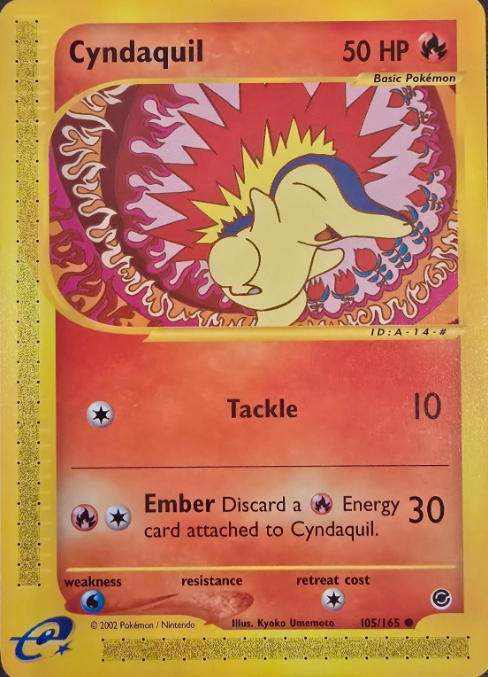 Producto - Cyndaquil (105/165) [Expedition: Base Set]