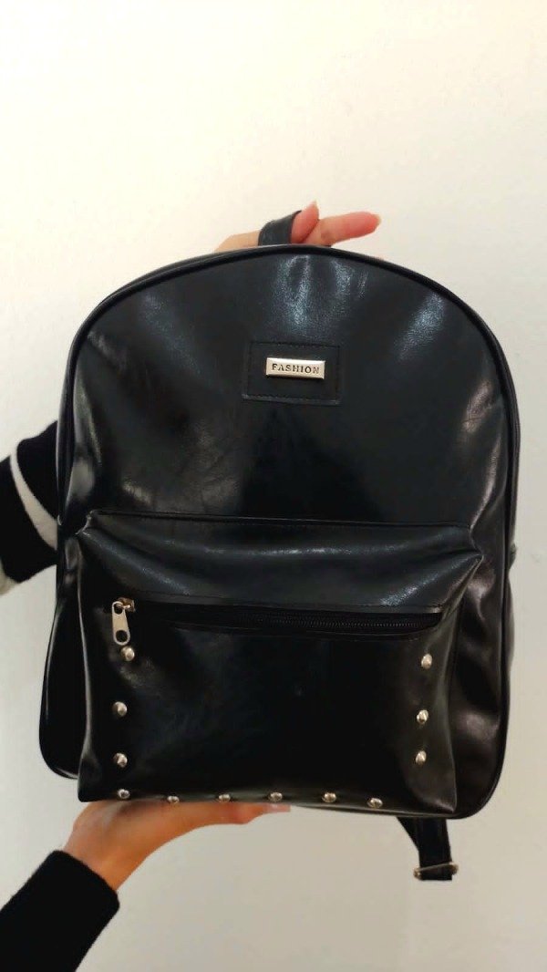 Producto - Mochila ecocuero FASHION NEGRA