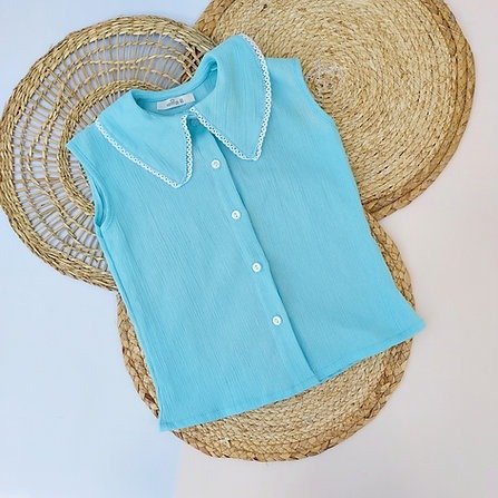 Producto - Blusa Isa - Celeste (2 a 8 años)