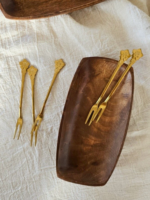 Producto - Tenedor copetin dorado