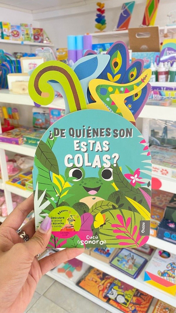Producto - Libro " De quienes son estas colas" - Descubre el animal y escucha el sonido