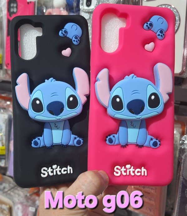 Producto - Fundas silicona popsocket Stich. Moto g06 - 0